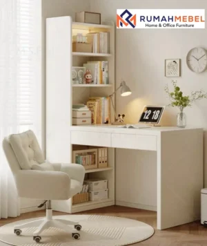 Meja Belajar Lengkap Ruang Penyimpanan Bali