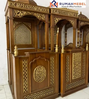 Mimbar Jati Desain Terbaru Sumenep