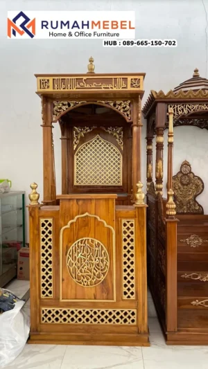 Mimbar Masjid Kayu Jati Cianjur