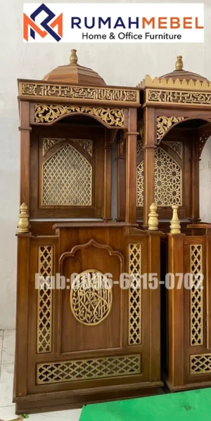 Mimbar Masjid Kayu Jati Kediri