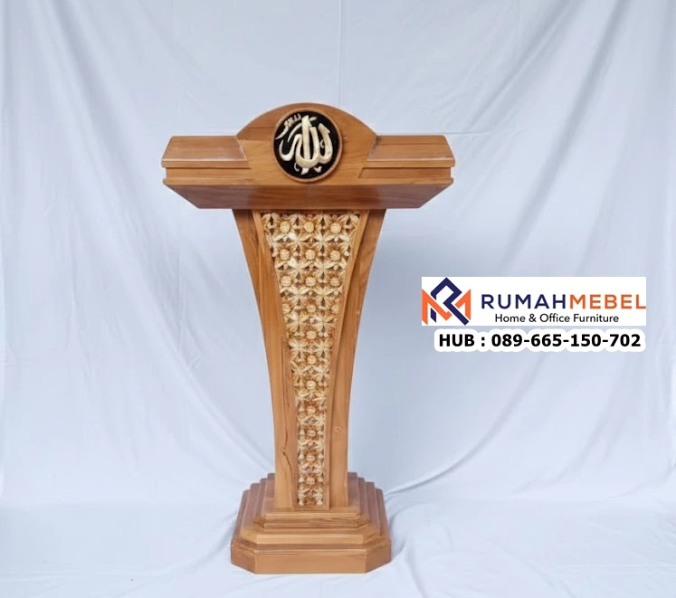 Podium Masjid Ukiran Kayu Jati Jepara