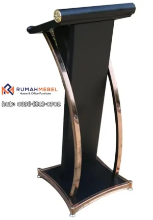 Podium Pangandaran Kayu Jati Stainless