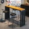 Set Meja Bar Industrial Minimalis Besi Hollow