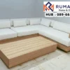 Sofa Sudut Kayu Jati Minimalis Tangerang