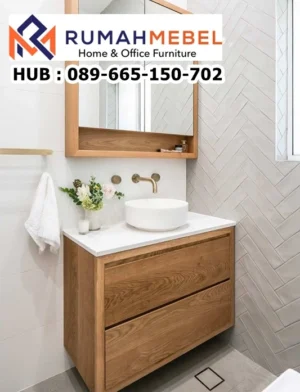 Wastafel Kamar Mandi Laci Ganda Minimalis