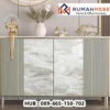 Cabinet Mewah Custom Kombinasi Marmer Stainless Premium