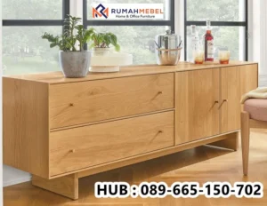 Jual Cabinet Kayu Jati Asli Natural Finishing