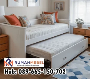 Jual Daybed Kayu Kombinasi Busa Empuk