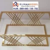 Jual Kaki Meja Stainless Gold Modern Geometris