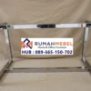 Jual Kaki Meja Stainless Minimalis Bingkai Silver