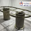 Jual Kaki Meja Stainless Oval Grand Column