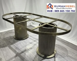 Jual Kaki Meja Stainless Oval Grand Column