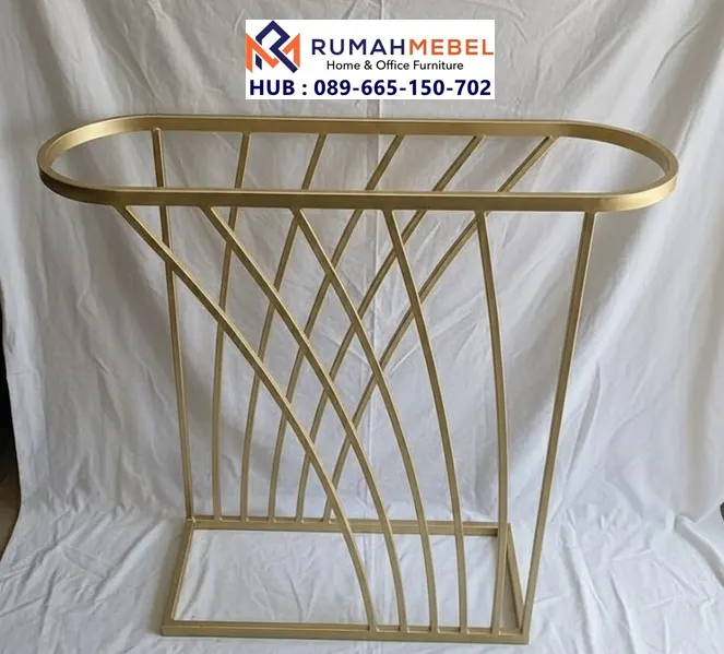 Jual Kaki Meja Stainless Oval Modern Luxury