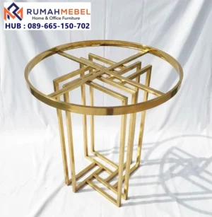 Jual Kaki Meja Sudut Stainless Labirin Bundar