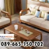 Jual Kursi Tamu Kayu Jati Custom Busa Empuk Jakarta