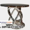 Jual Meja Marmer Kaki Stainless Black