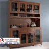 Kabinet Serbaguna Kayu Solid Klasik Pintu Kaca