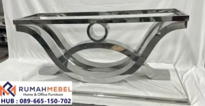 Kaki Meja Konsol Besi Stainless Minimalis