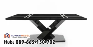 Kaki Meja Stainless Black Berkualitas