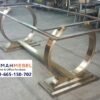 Kaki Meja Stainless Gold Cincin Ganda