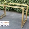 Kaki Meja Stainless Gold Luxury Geometric