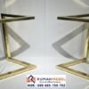 Kaki Meja Stainless Gold Modern Z-Shape
