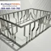 Kaki Meja Stainless Industrial Mewah Chrome