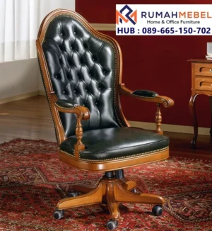 Kursi Direktur Jati Klasik Chesterfield Bandung