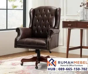 Kursi Direktur Vintage Leather Brown Tegal