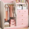 Lemari Pakaian Anak Perempuan Soft Pink Custom