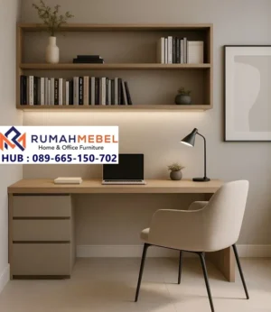Meja Belajar Minimalis Zen Estetik Skandinavia