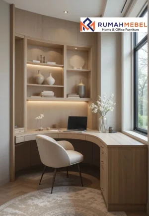 Meja Belajar Sudut Ruangan Minimalis Tulungagung