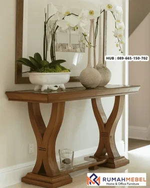 Meja Konsul Kayu Jati Asli Balikpapan Kuat Tahan Lama