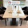 Meja Makan Marmer Modern Minimalis Monokrom