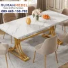 Meja Makan Modern Marmer Sultan Gold