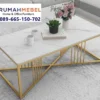 Meja Marmer Golden Frame Industrial Mewah