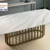 Meja Marmer Modern Jeruji Gold Luxury