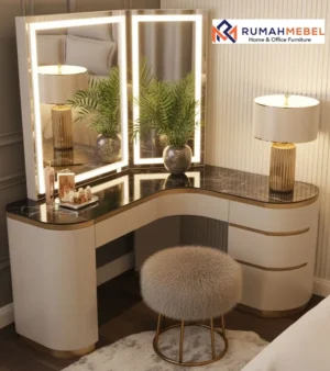 Meja Rias Sudut Terbaru Marmer Ciamis