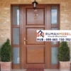 Pintu Rumah Kayu Jati Elegan Frame Kaca