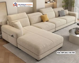 Sofa Sudut Minimalis Modern Mewah Terbaru Masa Kini