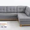 Sofa Sudut Scandinavian Kayu Jati