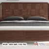 Tempat Tidur Minimalis Walnut Kayu Jati