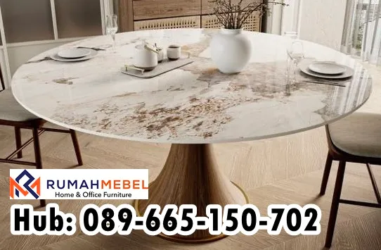 Harga Meja Marmer Bulat Antik Mewah