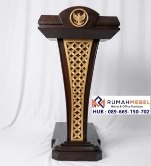 Jual Podium Mimbar Jati Ukir Garuda