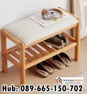 Jual Rak Sepatu Multifungsi Untuk Memakai Sepatu