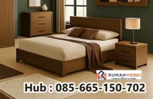 Jual Tempat Tidur Kayu Brown Bedroom
