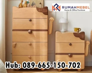 Jual Lemari Bayi Kayu Desain Lucu