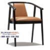 Kursi Cafe Scandinavian Leather Black Frame