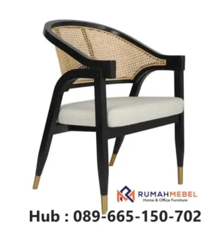 Kursi Rotan Kombinasi Kayu