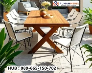 Meja Makan Outdoor Minimalis Harga Terbaik Kualitas Premium